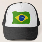Brasilien-FlagHat Truckerkappe (Vorderseite)