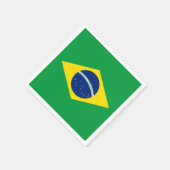 Brasilien FlagPaper Napkin Serviette (Ecke)