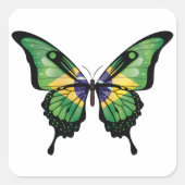 Brasilien Frack Butterfly Flag Aufkleber (Vorderseite)