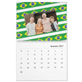 Brasilien | Fügen Sie Ihr Foto Brazilian Flag 2026 Kalender (Feb 2027)
