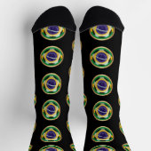 Brasilien Fußball Ball Sports Socken (Oben)