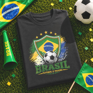 Brasilien Fußball Brasil Fußball Fan Brasilianisch T-Shirt