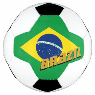 Brasilien Fußball & Brasilianische Flagge / Sport