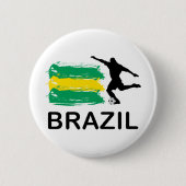 Brasilien-Fußball Button (Vorderseite)