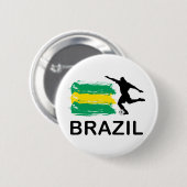 Brasilien-Fußball Button (Vorne & Hinten)