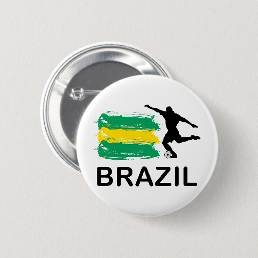 Brasilien-Fußball Button (Vorne & Hinten)