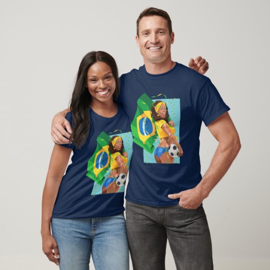 Brasilien-Fußball-Fußball T-Shirt (Unisex)