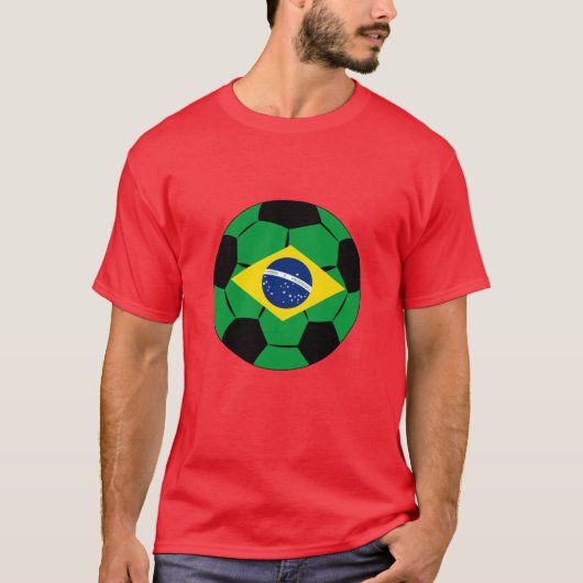Brasilien Fußball Jersey Fußball Brasilianische Fl T-Shirt (Vorderseite)
