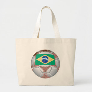 Brasilien-Fußball Jumbo Stoffbeutel
