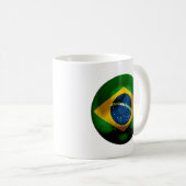Brasilien-Fußball Kaffeetasse (VorderseiteRechts)