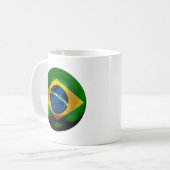 Brasilien-Fußball Kaffeetasse (Vorderseite Links)