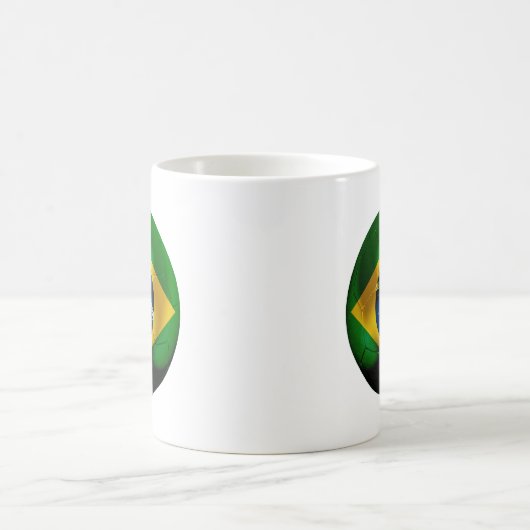 Brasilien-Fußball Kaffeetasse (Mittel)