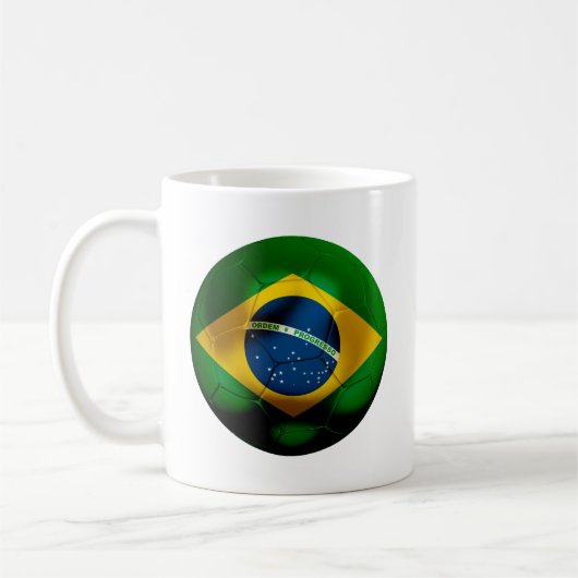 Brasilien-Fußball Kaffeetasse (Links)