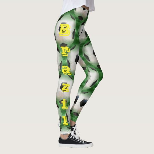 Brasilien-Fußball Leggings (Rechts)