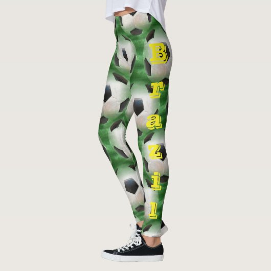 Brasilien-Fußball Leggings (Links)