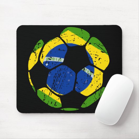 Brasilien-Fußball Mousepad (Mit Mouse)