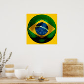 Brasilien Fußball Poster (Küche)