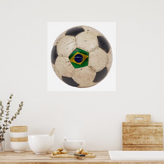 Brasilien Fußball Poster (Küche)