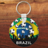 Brasilien Fußball Schlüsselanhänger (Vorderseite)