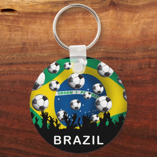 Brasilien Fußball Schlüsselanhänger (Vorderseite)