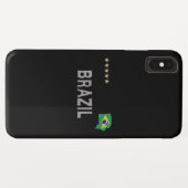 Brasilien Fußball Shirt Herz Case-Mate iPhone Hülle (Rückseite (Horizontal))