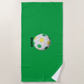 Brasilien Fußball Strandtuch (Vorderseite)