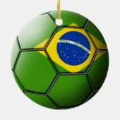 Brasilien-Fußball-Verzierung Keramikornament (Hinten)