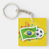 Brasilien, Fußballdesign Schlüsselanhänger (Vorderseite)