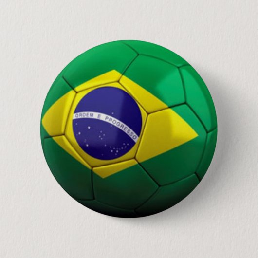 Brasilien-Fußballknopf Button (Vorderseite)