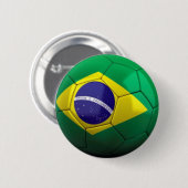 Brasilien-Fußballknopf Button (Vorne & Hinten)