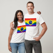 Brasilien Gay Pride Rainbow Flag T - Shirt (Unisex)