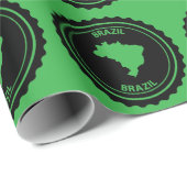 Brasilien Geschenkpapier (Rolleneckpunkt)