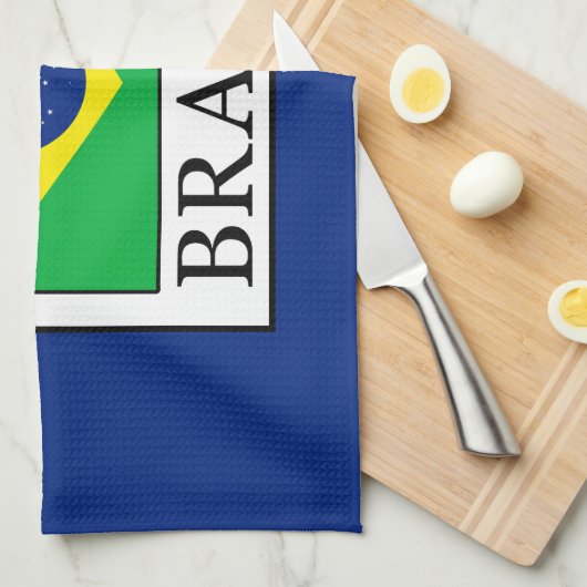 Brasilien Geschirrtuch (Viertel Falte)