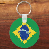 Brasilien - Gnarly Flag Schlüsselanhänger (Vorderseite)