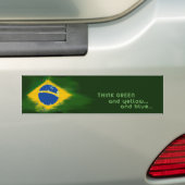 Brasilien Green and yellow Autoaufkleber (Auf Auto)