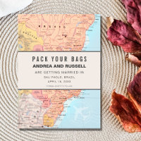 Brasilien Hochzeit in Urlaubsort Pack Ihre Flaggen