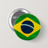 Brasilien-Holz-Flagge Button (Vorne & Hinten)