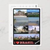 Brasilien - I Liebe - Manaus - Postkarte (Vorne/Hinten)