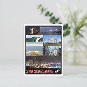 Brasilien - I Liebe - Natal - Postkarte (Stehend Vorderseite)