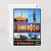 Brasilien - I Liebe - Porto Alegre - Postkarte (Vorne/Hinten)