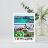Brasilien - I Liebe - Postkarte (Stehend Vorderseite)