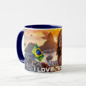 BRASILIEN - ICH LIEBE BRASILIEN TASSE (Vorderseite Links)