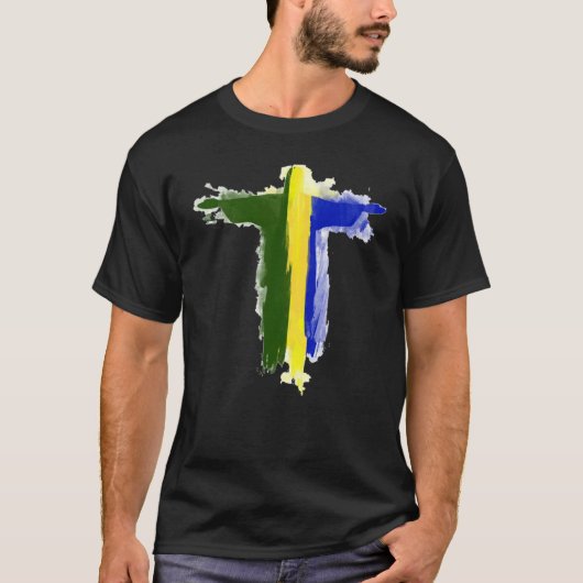 Brasilien Jesus Statue Motif Cristo Redentor Rio d T-Shirt (Vorderseite)
