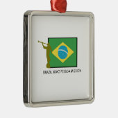 BRASILIEN JOAO PESSOA AUFTRAG LDS SILBERNES ORNAMENT (Rechts)