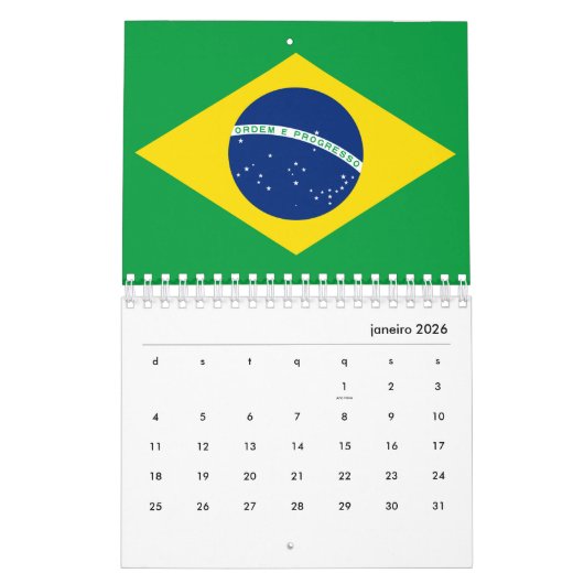 Brasilien Kalender (Jan 2026)