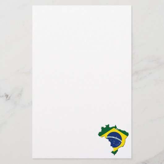 Brasilien-Karte Briefpapier (Vorderseite)