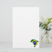 Brasilien-Karte Briefpapier (Stehend Vorderseite)
