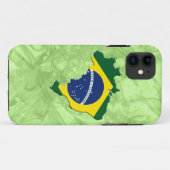 Brasilien-Karte Case-Mate iPhone Hülle (Rückseite (Horizontal))
