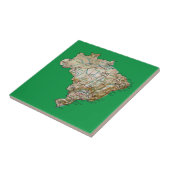 Brasilien Karte Fliese (Seite)