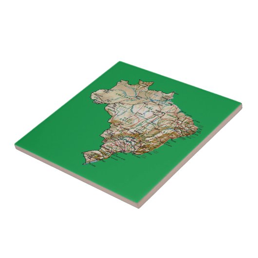 Brasilien Karte Fliese (Seite)